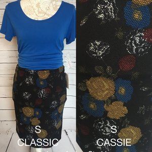 AMAZING Floral LULAROE Cassie (pencil) Skirt NWT